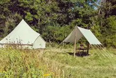 Bell Tents (6m) at Polgreen Camping