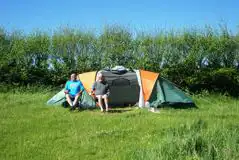 Non Electric Grass Pitches at Cerenety Eco Campsite