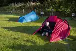 Electric Grass Pitches at Wyeside Camping and Caravanning Club Site