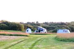 Electric Grass Pitches at Covert Farm Camping