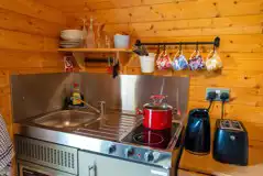 Woodland star pod kitchen