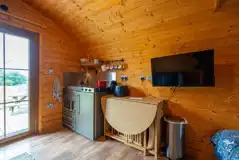 Woodland star pod kitchen