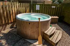 Optional wood-fired hot tub Optional wood-fired hot tub