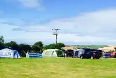 F Field Grass Electric Pitches at Perran Quay Touring Park