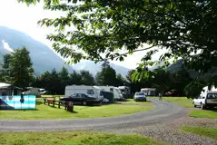 Electric Hardstanding Pitches at Glen Nevis Caravan and Camping Park
