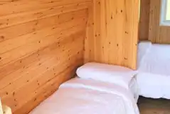 Camping pod with twin beds