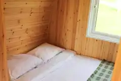 Camping pod with a double bed
