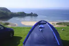 Non Electric Grass Pitches at Three Cliffs Bay Holiday Park