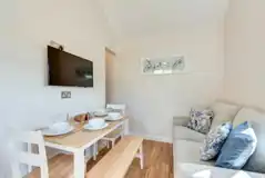 Family plus shepherds cabin living area