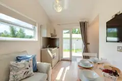 Family plus shepherds cabin living area