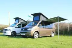 Electric Grass Pitches at Kennexstone Camping and Touring Park