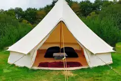 Fully Furnished Bell Tents at Wood View Farm Glamping