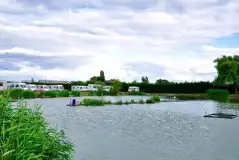 Electric Grass Pitches at Lake Ross Caravan Park and Fishery