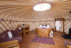 Yurts at Calwich Under Canvas