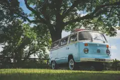 Electric Grass Pitches at Red Shoot Camping Park