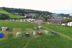 Non Electric Grass Pitches at Ferryside Farm Campsite