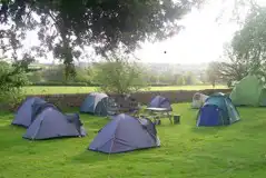 Non Electric Tent Pitches at Mains Farm Campsite