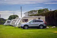 Electric Grass Pitches at Awelfryn Caravan Park