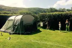 Grass Pitches at Ynys Faig Camping and Caravan Site