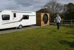 Fully Serviced Hardstanding Pitches with Hot Tubs at Bargoed Farm Caravan Camping & Glamping Park