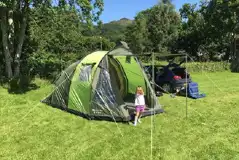 Non Electric Grass Pitches at Elan Oaks Caravan and Camping Site