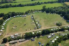 Electric Grass Pitches at Park Farm Caravan and Camping