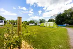 Electric Grass Pitches at Masterland Farm Caravan, Camping and Pod Park