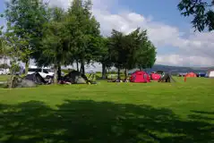 Electric Grass Pitches at Castlerigg Farm Camping and Caravan Site