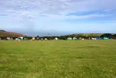 Sea View Hardstanding Pitches at Trevellas Manor Farm Caravan and Campsite
