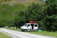 Electric Reinforced Grass Pitches at Llyn Gwynant Campsite