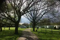 Electric Grass Pitches at Island Meadow Caravan Park