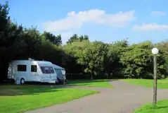 Electric Grass and Gravel Pitches at Brongwyn Touring Caravan and Camping Park