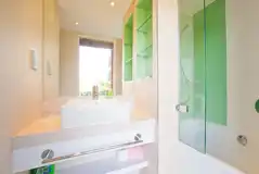 Private toilet and shower