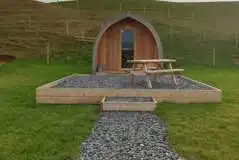 Meadow and Newclose Family Pods at High Haume Farm Glamping