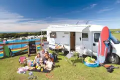 Electric Grass Pitches at Twitchen House Holiday Park