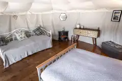 Glyder Yurt at Glamping in Llanberis