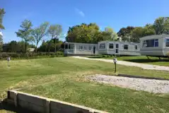 Electric Grass and Gravel Touring Pitches at Cornish Coasts Caravan and Camping Park