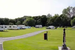Electric Grass Pitches at Argoed Meadow Camping and Caravan Site