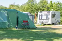 Electric Grass Pitches at Whitemead Caravan Park