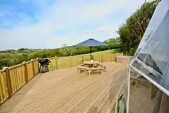 Sunridge Geodome decking and exterior