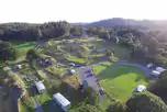 Aerial view of hardstanding pitches