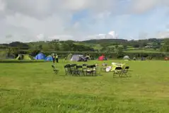 Grass Tent Pitches at Pant Y Meillion Campsite