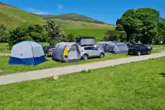 Electric Grass Pitches at Baystone Bank Farm Campsite