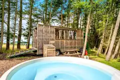 Juniper Cosy Cabin on Wheels at Alexander House Glamping