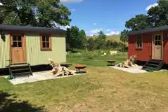 Shepherd's Huts at The Merry Harriers