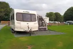Electric Grass Pitches at Lydford Caravan and Camping Park