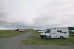 Electric Hardstanding Pitches at Balranald Hebridean Holidays
