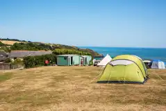 Non Electric Grass Tent Pitches at Leonards Cove Holiday Park