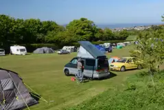 Serviced Grass Pitches at Manor Farm Caravan and Camping Site