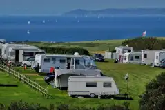 Main Park Grass Pitches at Bolberry House Farm Caravan and Camping Park